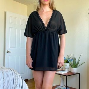 Free with purchase! Black swimsuit cover-up